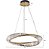 Pendente LED Lezie 3000K 49W Bivolt Ø60x8,5cm Cristal e Metal Ouro - Nordecor 2715 - Imagem 3