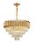 LUSTRE PENDENTE CRISTAL/METAL DOURADO 55×34CM 9L SINDORA DCD06510 - Imagem 2