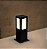 Poste Balizador Square Soquete E27 Preto Textura 10 cm Largura x 30 cm Altura - Imagem 2