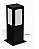 Poste Balizador Square Soquete E27 Preto Textura 10 cm Largura x 30 cm Altura - Imagem 1