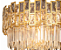 Pendente 80x32CM Cristal/Inox Dourado 18xE14 Sindora DCD01029 - Imagem 2