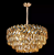 Pendente 60x30CM Cristal/Inox Dourado/Amber 12xE14 Sindora DCD01036 - Imagem 2