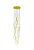 Pendente Φ60×300cm 205w 3000K Inox + Acrilico Champagne Sindora DCD06219 - Imagem 2