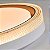 Plafon de Sobrepor LED Redondo 3000K/4500K/6500K Multitemperatura 60W Bivolt Ø40x7,6cm Metal e Acrílico Dourado - Sindora Iluminação DCX02311 - Imagem 3
