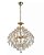 Lustre Pendente Ø42cm Metal e Cristal Dourado e Transparente - Sindora Iluminação DCD00413 - Imagem 1
