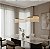 Lustre Pendente Led Atenas Ondas Moderno 100cm 29w 3000k Sindora DCD02973 - Imagem 3