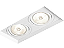 Spot de Embutir Retangular No Frame II Duplo PAR20 9,6x19,8x13cm - New Line IN60332 Branco - Imagem 1
