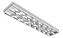 Luminária Comercial Calha Sobrepor Slim 2x18w 1250mm Tubular T8 com 14 Aletas - Imagem 1
