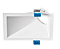 Embutir Square Angle Recuado Angular Retangular 40° (A) 6,3cm x (L) 13,2cm x (P) 9,6cm Alumínio Branco - Stella STH8975BR - Imagem 1