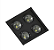 Spot de Embutir Face Recuado Quadrado Quádruplo AR70 (A) 23,5cm x (L) 23,5cm x (P) 3,5cm Termoplástico Preto - Save Energy SE-330.2916 - Imagem 1