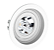 Spot de Embutir Face Recuado Redondo AR70 (A) 3,5cm x (D) 13cm Termoplástico Branco - Save Energy SE-330.1050 - Imagem 1