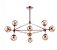 Pendente Orbe (A) 78cm x (D) 100cm Metal e Vidro Cobre e Champanhe - Bella Iluminação OP056R - Imagem 1