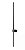 Arandela de Parede LED Sabre Linear 3000K 24W Bivolt (A) 100cm Alumínio Preto - SL Iluminação 350 - Imagem 1