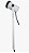 Espeto Finco Branco Soquete E27 - MaxLuz PE-02 - Imagem 1
