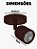 Spot de Sobrepor LED Elegance 3000K 7W Bivolt (D) 12cm x (A) 7,5cm Policarbonato Preto - Avant 250020579 - Imagem 3
