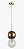 Pendente Petite 45x15CM Vidro/Metal Dourado 1xG9 Bella Iluminação JO008 - Imagem 1