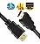 Cabo Hdmi Premium Gold 4k 3d 3 Metros Full Hd Blindado ofert - Imagem 3