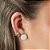 Conjunto Colar e Brinco com Pedra Natural Howlita - Imagem 3