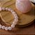 Pulseira de Pedra Natural Quartzo Rosa 8mm - Imagem 1