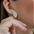 Brinco com Pedra Natural Amazonita - Imagem 1