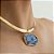 Conjunto Gargantilha e Brinco Vivaz com Pedra Natural Cianita Azul - Imagem 4