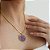 Conjunto Colar e Brinco Vivaz com Pedra Natural Ametista - Imagem 4
