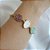 Pulseira Vivaz com Pedra Natural Amazonita, Selenita e Rodonita - Imagem 2