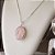 Colar Longo com Pedra Natural Quartzo Rosa em Prata 925 - Imagem 4