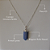Colar com Pedra Natural Quartzo Azul em Prata 925 - Imagem 5