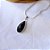 Colar com Pedra Natural Obsidiana em Prata 925 - Imagem 1