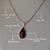 Colar com Pedra Natural Jaspe Vermelho em Prata 925 - Imagem 5