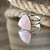 Anel de Quartzo Rosa em Prata 925 - Imagem 2