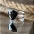 Anel de Obsidiana em Prata 925 - Imagem 2