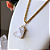 Colar com Pedra Natural Drusa de Cristal - Imagem 1