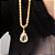 Colar Gota com Pedra Natural Quartzo Transparente - Imagem 3