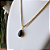 Colar Gota com Pedra Natural Obsidiana - Imagem 3