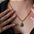 Colar Gota com Pedra Natural Quartzo Verde - Imagem 4