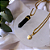 Colar Longo com Pedra Natural Obsidiana - Imagem 3