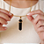 Colar Longo com Pedra Natural Obsidiana - Imagem 2