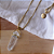 Colar Longo com Pedra Natural Quartzo Transparente - Imagem 1