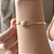 Pulseira com Pedra Natural Howlita Oval - Imagem 2