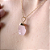 Colar Brutinho com Pedra Natural Quartzo Rosa - Imagem 3