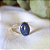 Anel Ajustável na Prata 925 com Lápis Lazuli - Imagem 4