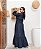 Vestido Longo Jeans Manga Longa Decote V - Imagem 5
