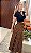Saia Longa Rodada Estampada Animal Print c/ Fendas e Bolsos - Imagem 3