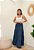 Saia Jeans Longa Feminina 3 Marias Com Elastico Na Cintura - Imagem 2
