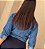 Camisa De Gola Jeans Feminina Manga longa - Imagem 3