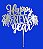 Topo de Bolo Acrílico espelhado 12x12 cm(Happy New Year c´Fogos) - Imagem 1