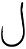 Anzol Chinu Black Nickel Com Fisga - Albatroz Fishing - Imagem 2