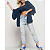Kimono Canelado Salvatore Fashion - Azul - Imagem 1